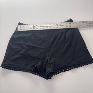 Express Black Lace Trim Shorts